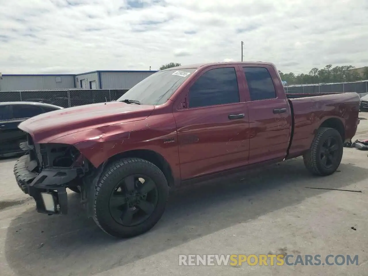 1 Photograph of a damaged car 1C6RR6FT0KS500546 RAM 1500 2019