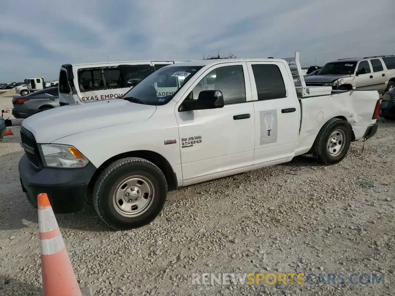 1 Photograph of a damaged car 1C6RR6FT0KS742060 RAM 1500 2019