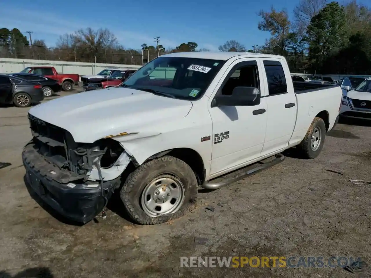 1 Photograph of a damaged car 1C6RR6FT7KS746459 RAM 1500 2019