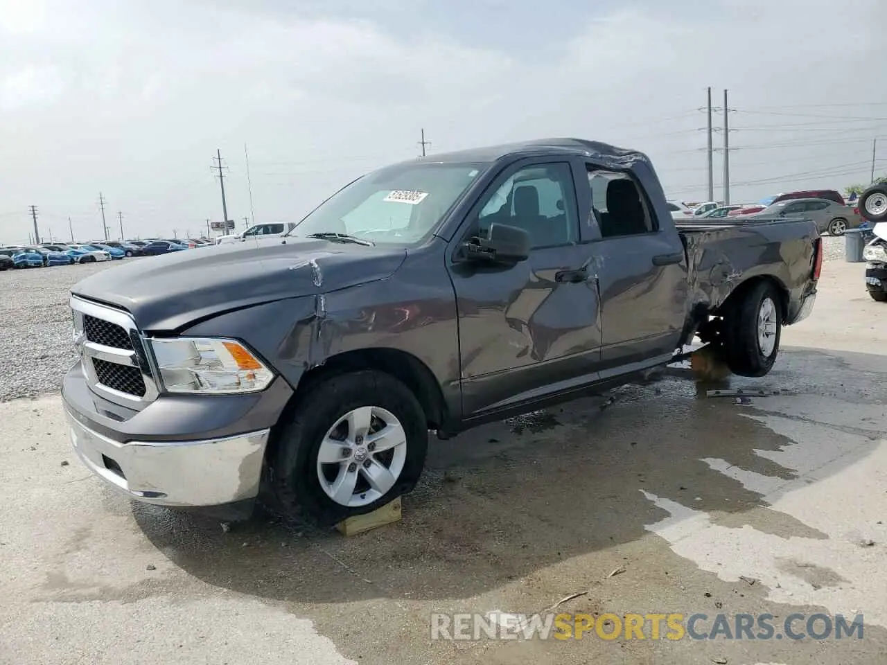 1 Photograph of a damaged car 1C6RR6FT8KS723658 RAM 1500 2019