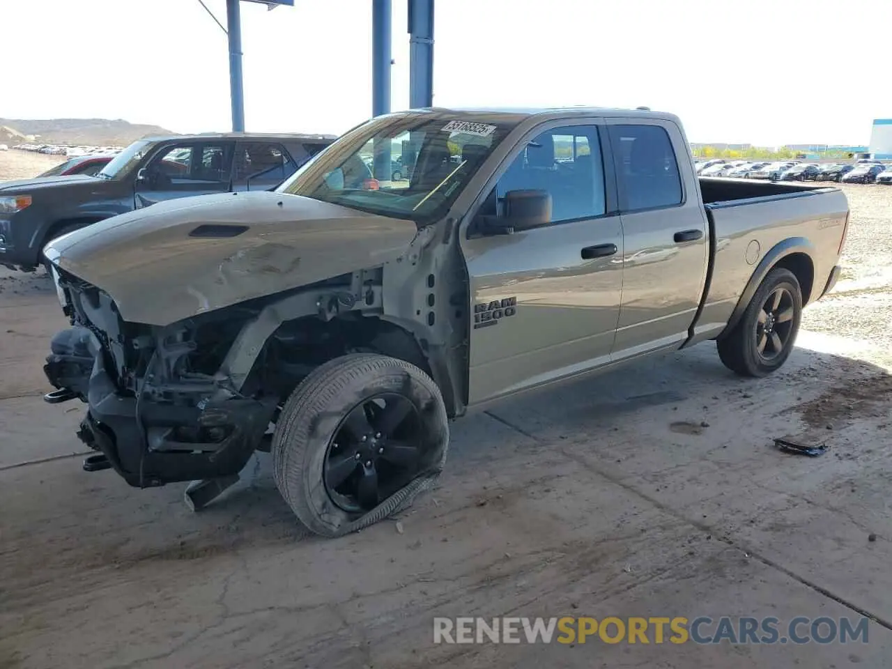 1 Photograph of a damaged car 1C6RR6GT3KS722593 RAM 1500 2019
