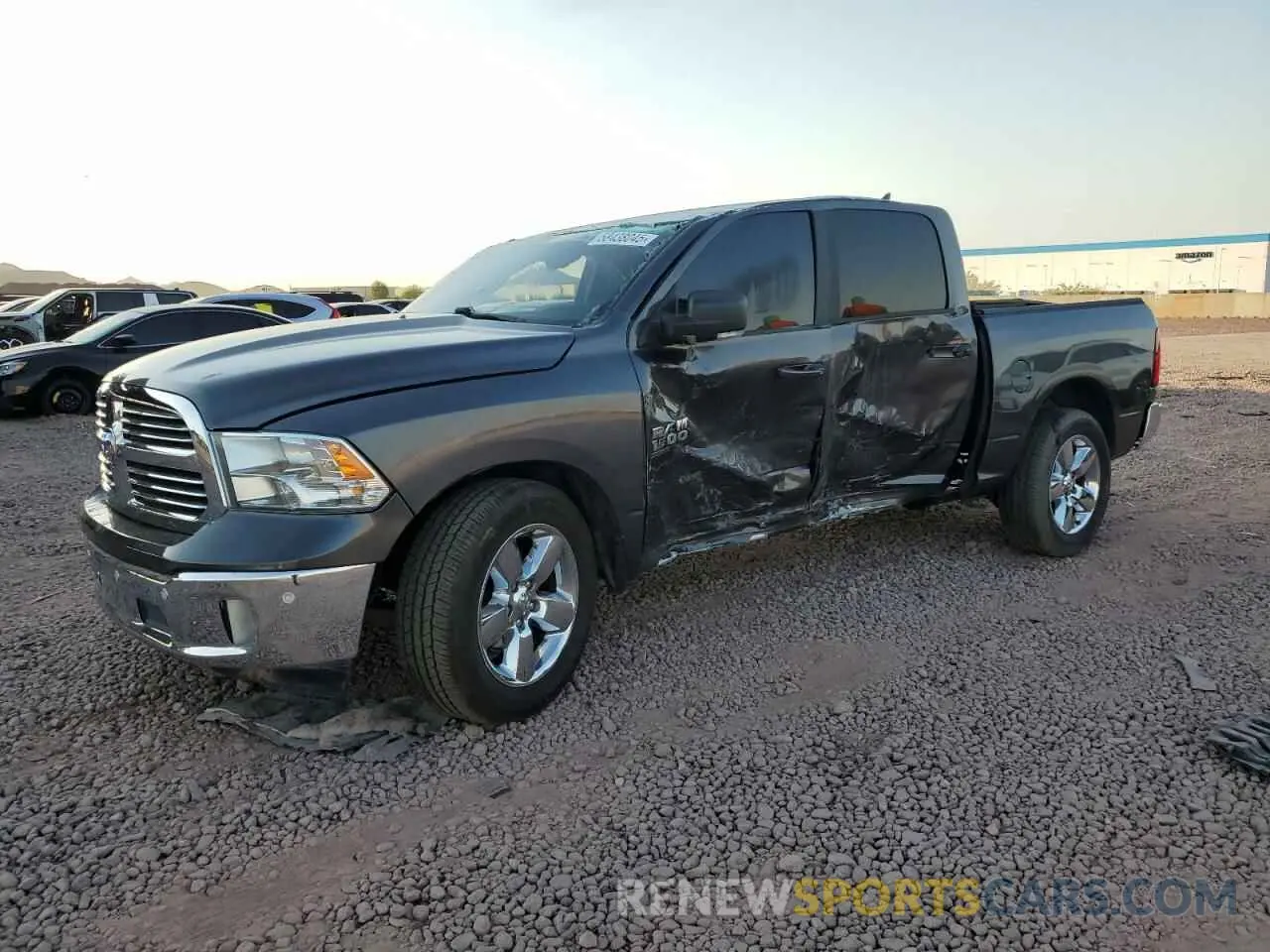1 Photograph of a damaged car 1C6RR6LT0KS548892 RAM 1500 2019