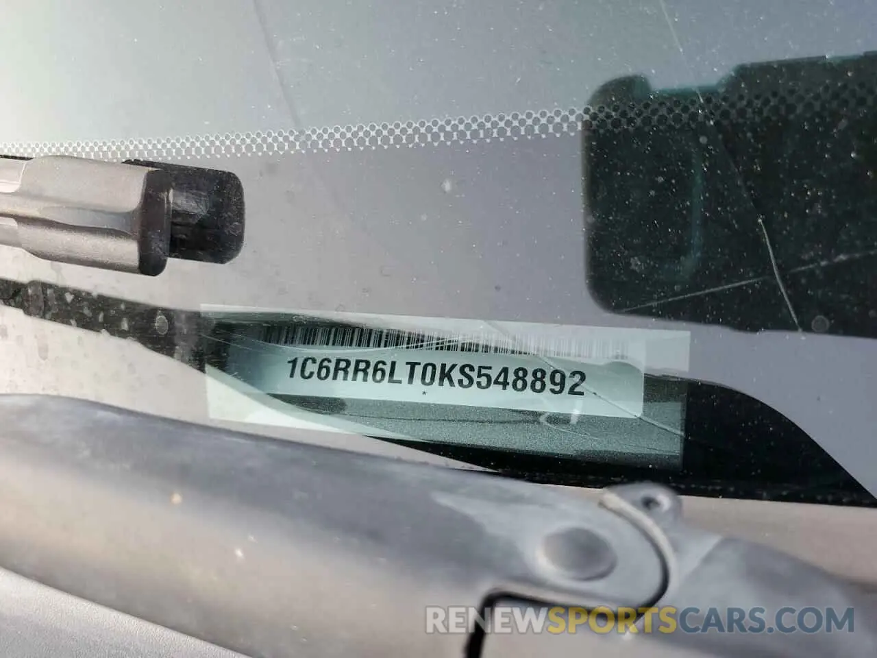12 Photograph of a damaged car 1C6RR6LT0KS548892 RAM 1500 2019
