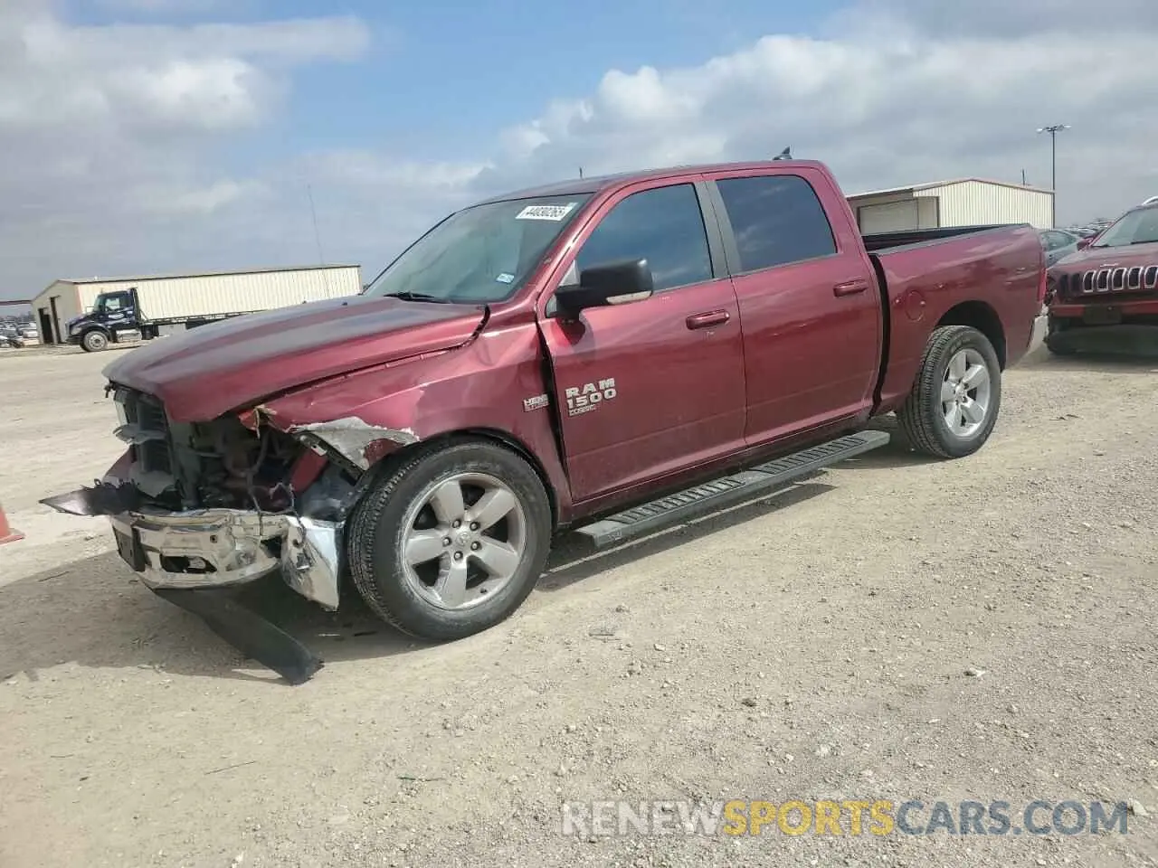 1 Photograph of a damaged car 1C6RR6LT2KS573700 RAM 1500 2019