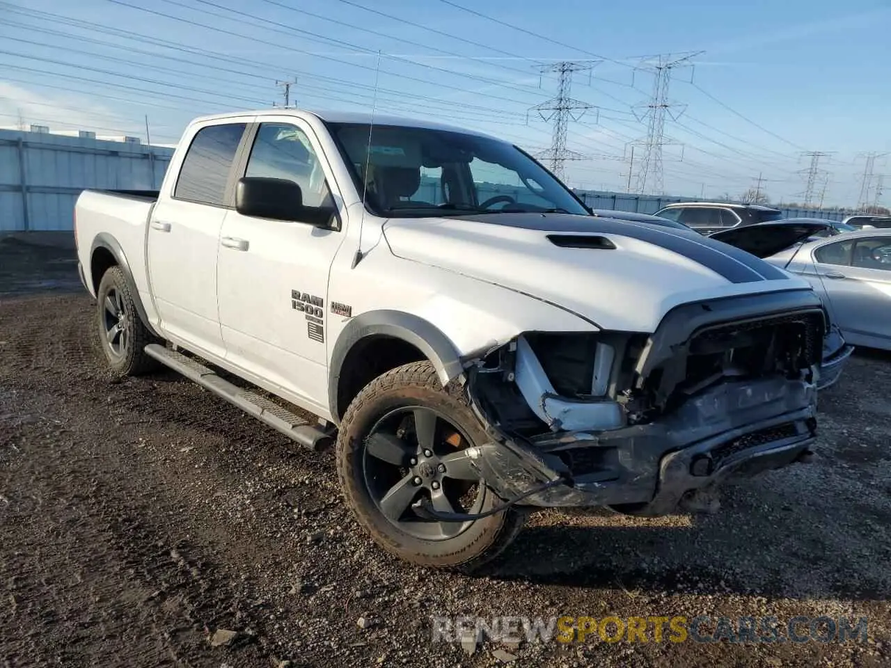 4 Photograph of a damaged car 1C6RR6LT2KS661372 RAM 1500 2019