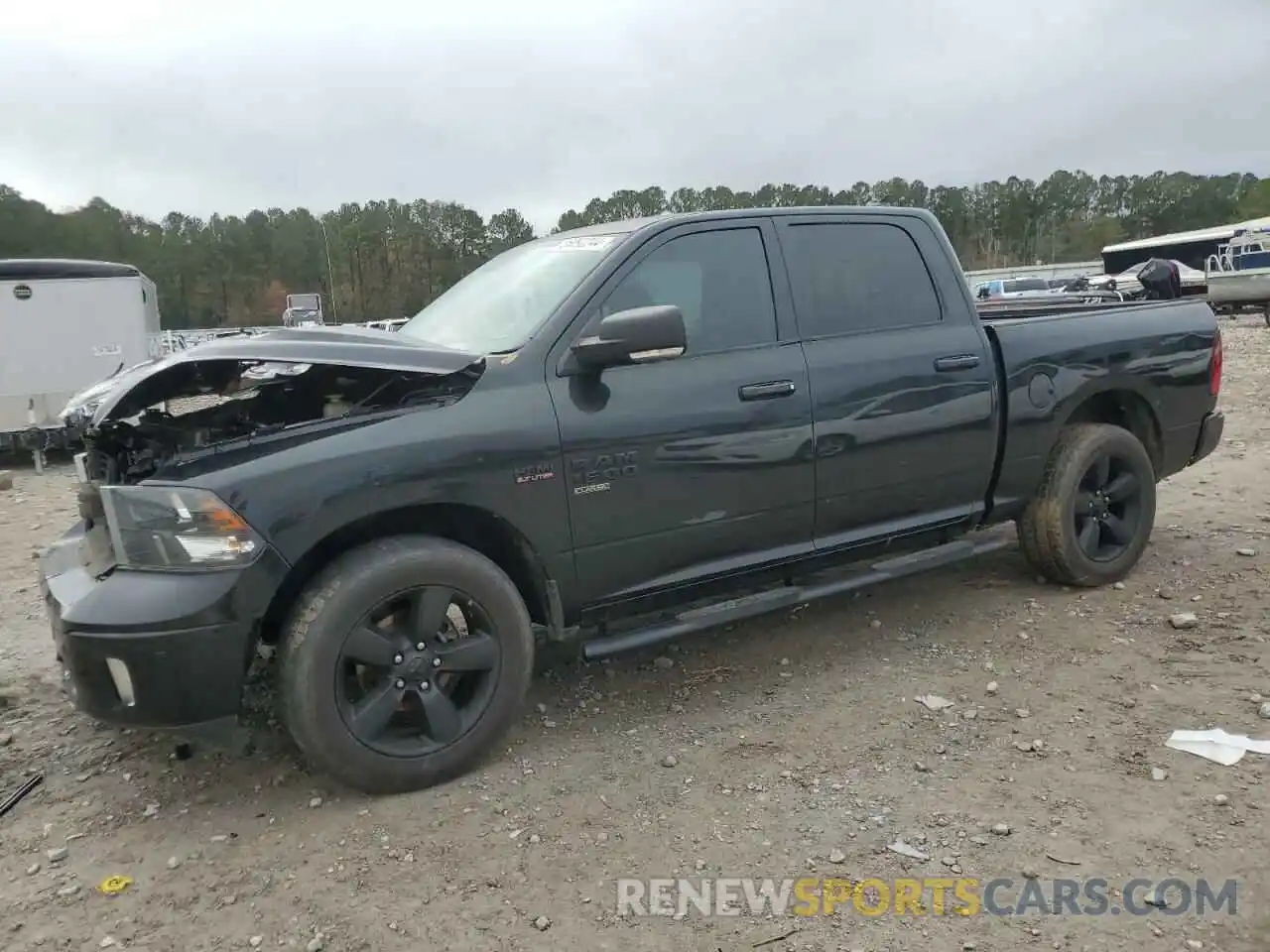 1 Photograph of a damaged car 1C6RR6LT4KS515894 RAM 1500 2019