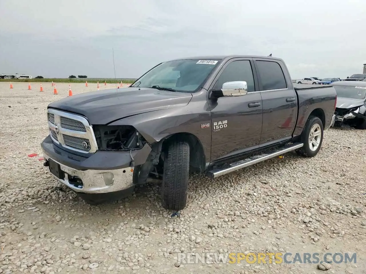1 Photograph of a damaged car 1C6RR6LT5KS586523 RAM 1500 2019