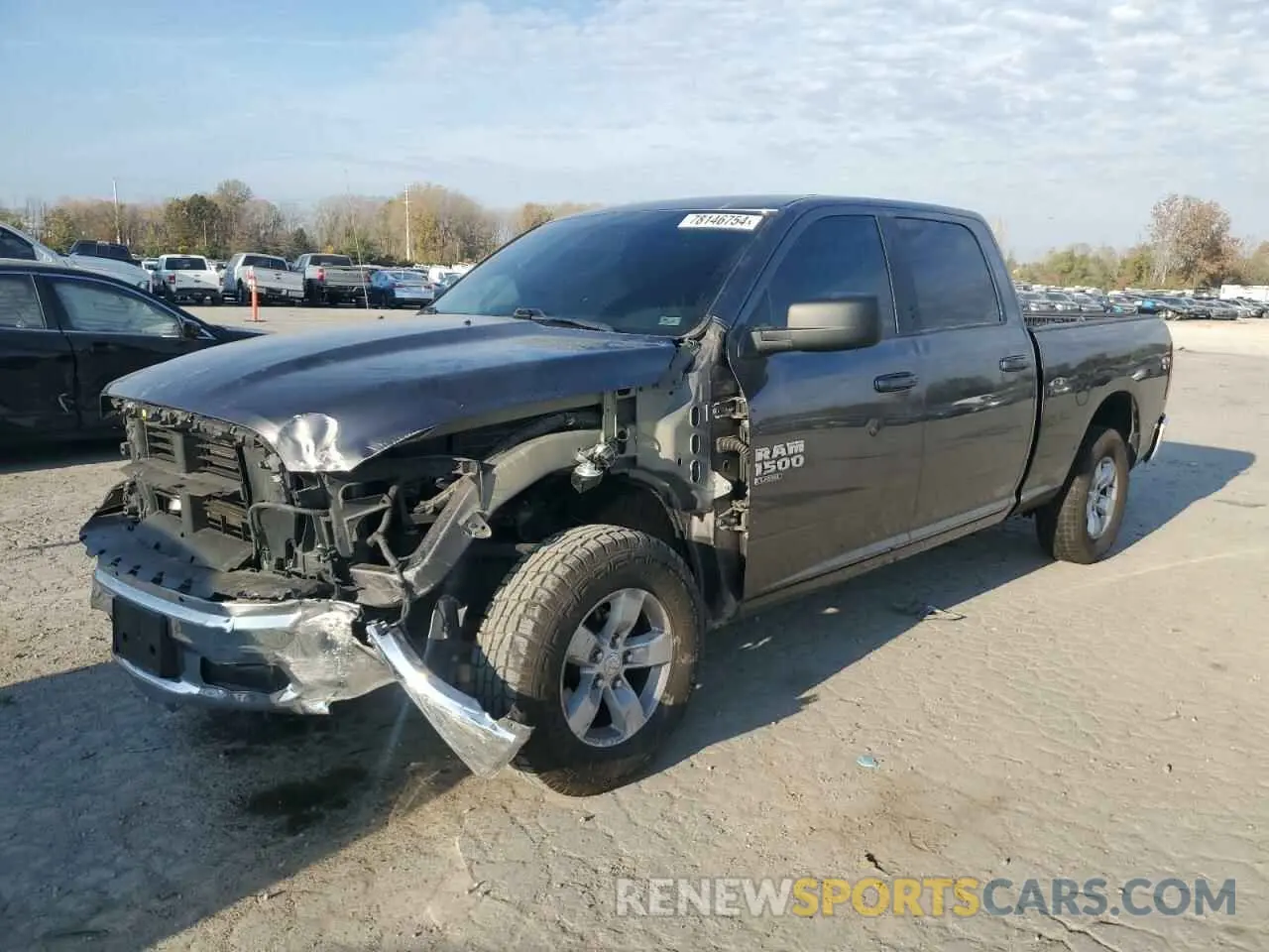 1 Photograph of a damaged car 1C6RR6TT4KS653810 RAM 1500 2019