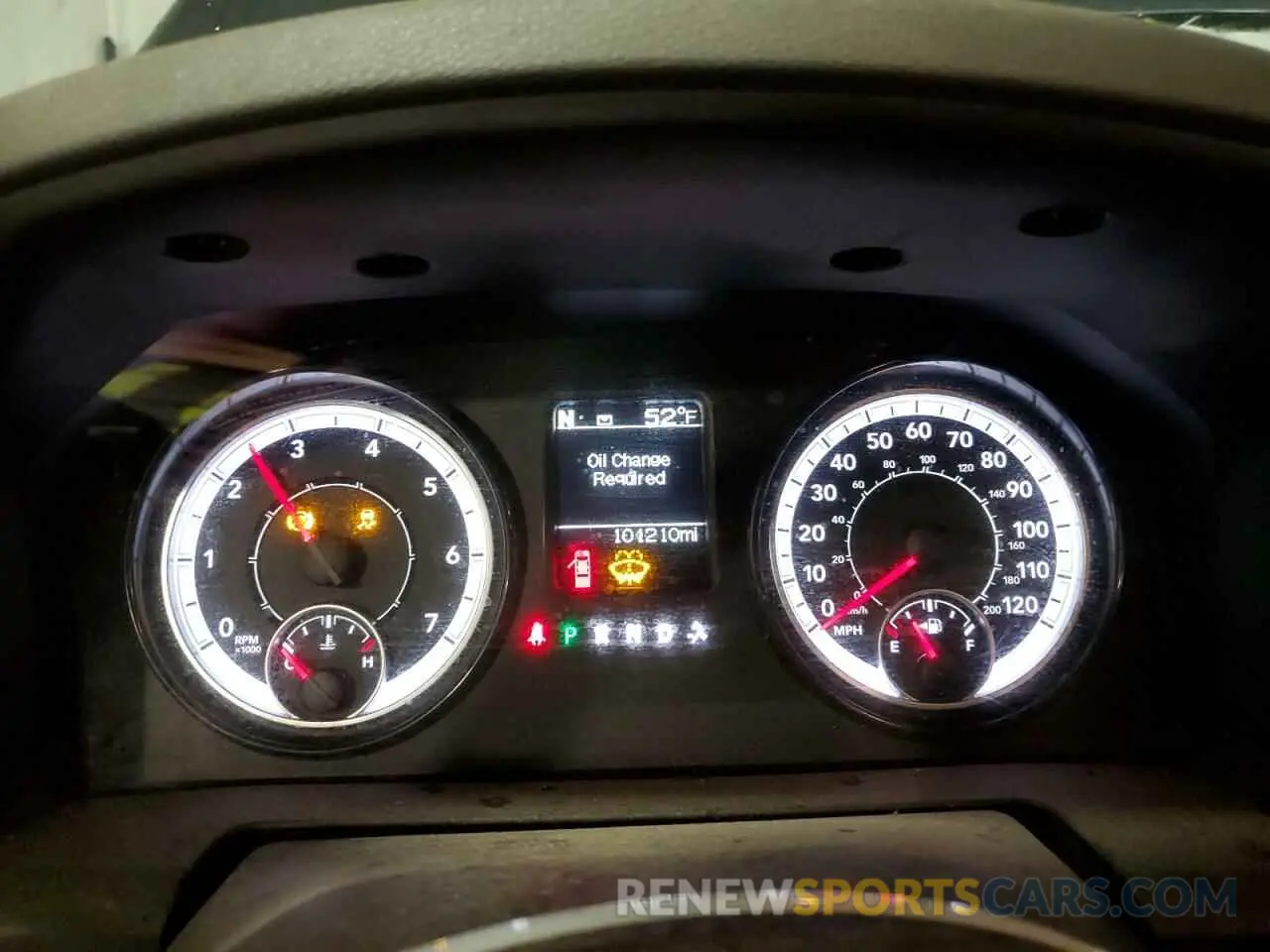 9 Photograph of a damaged car 1C6RR7FG0KS589706 RAM 1500 2019
