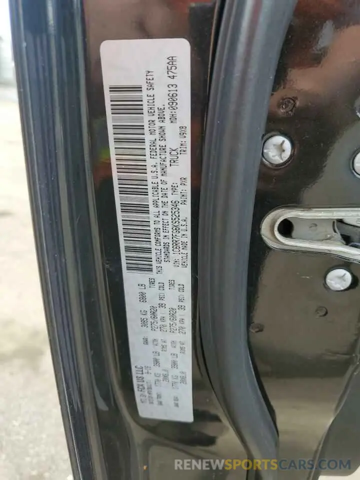 13 Photograph of a damaged car 1C6RR7FG6KS525346 RAM 1500 2019