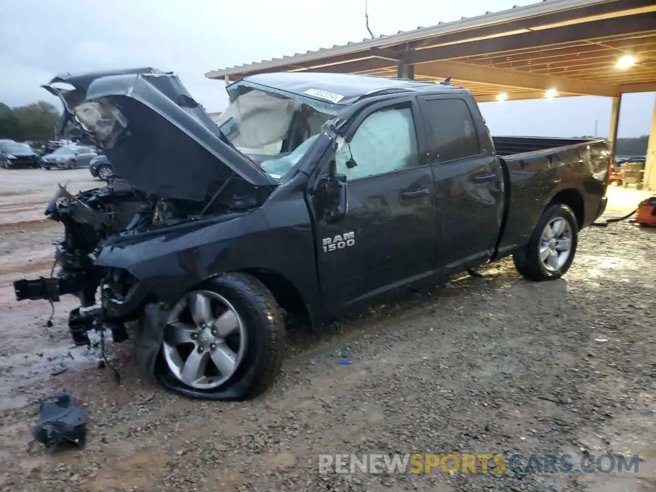 1 Photograph of a damaged car 1C6RR7FG7KS608008 RAM 1500 2019