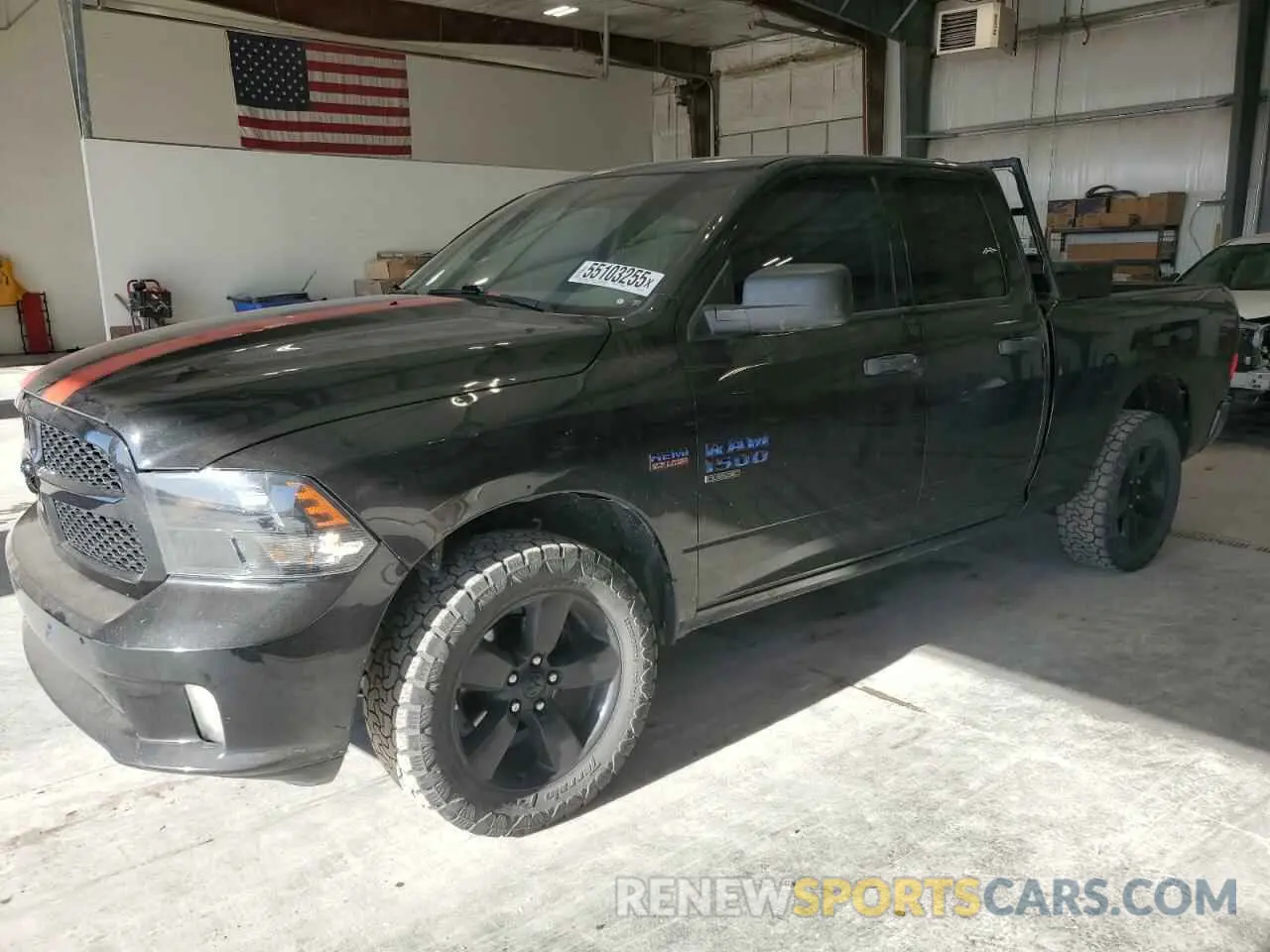 1 Photograph of a damaged car 1C6RR7FT0KS553625 RAM 1500 2019
