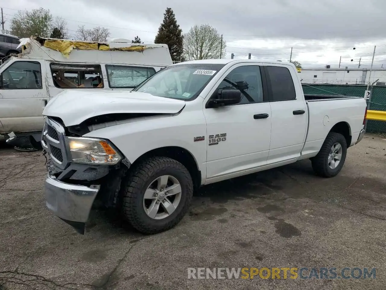 1 Photograph of a damaged car 1C6RR7FT0KS601432 RAM 1500 2019