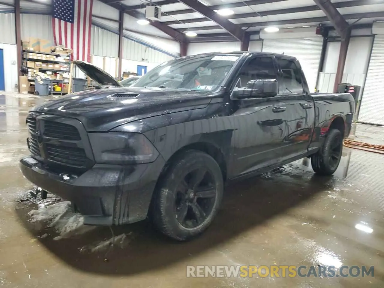 1 Photograph of a damaged car 1C6RR7FT7KS731384 RAM 1500 2019