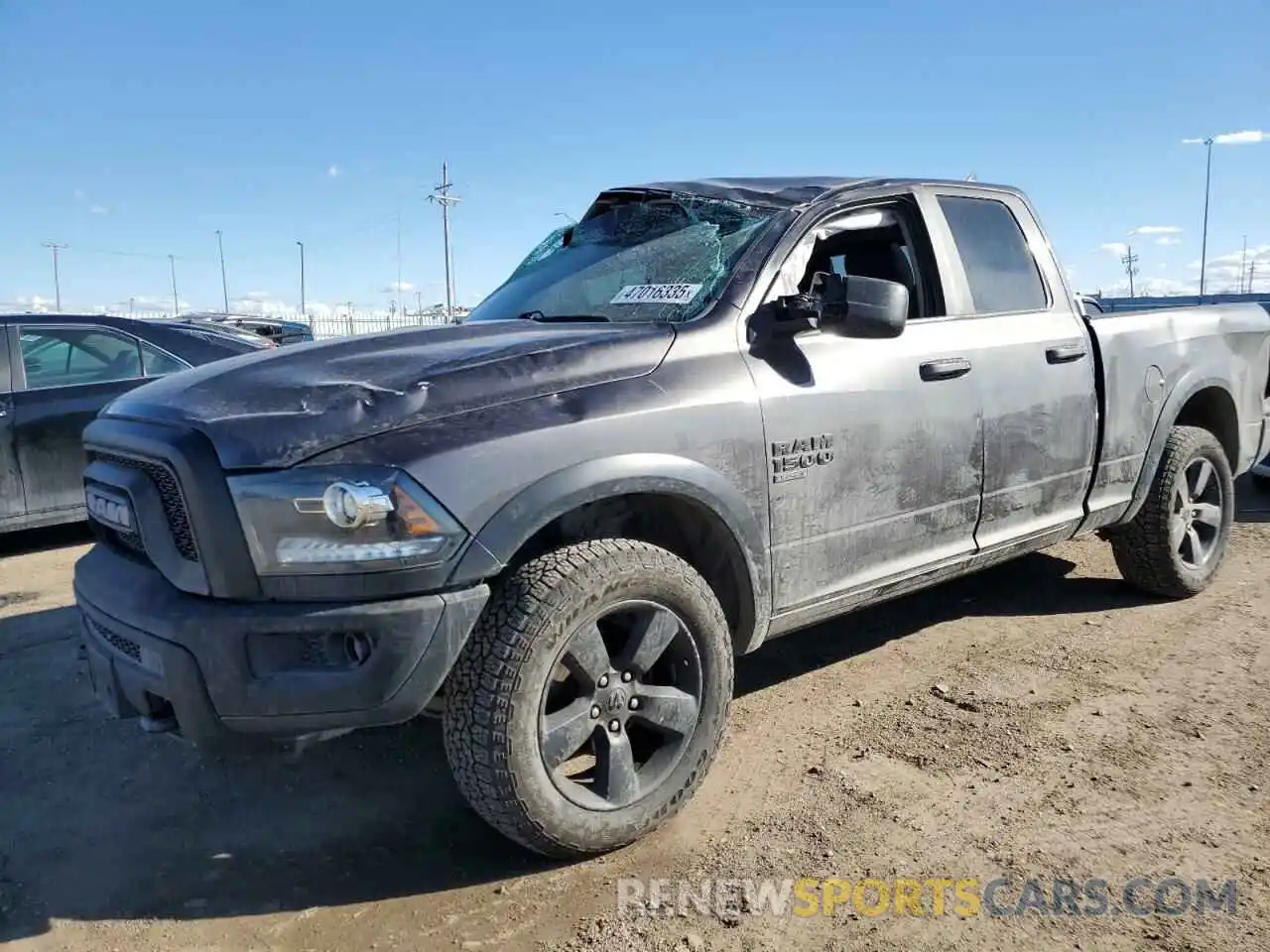 1 Photograph of a damaged car 1C6RR7GG3KS717452 RAM 1500 2019