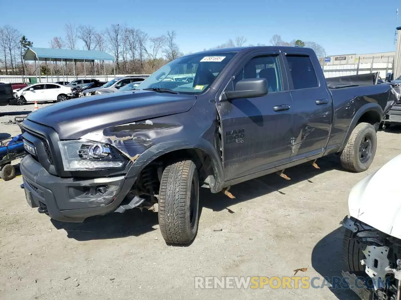 1 Photograph of a damaged car 1C6RR7GG5KS664611 RAM 1500 2019
