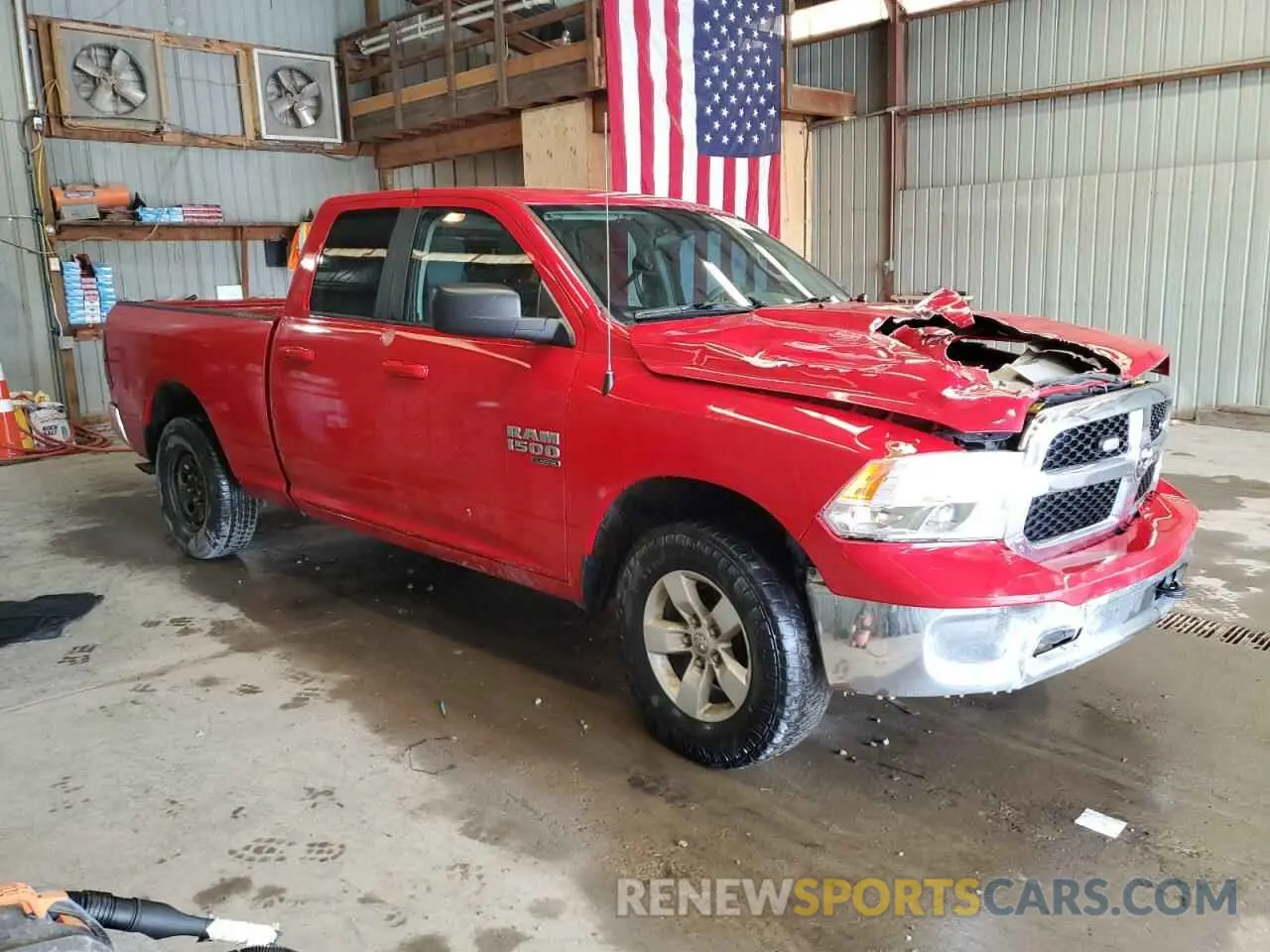 4 Photograph of a damaged car 1C6RR7GG8KS672072 RAM 1500 2019