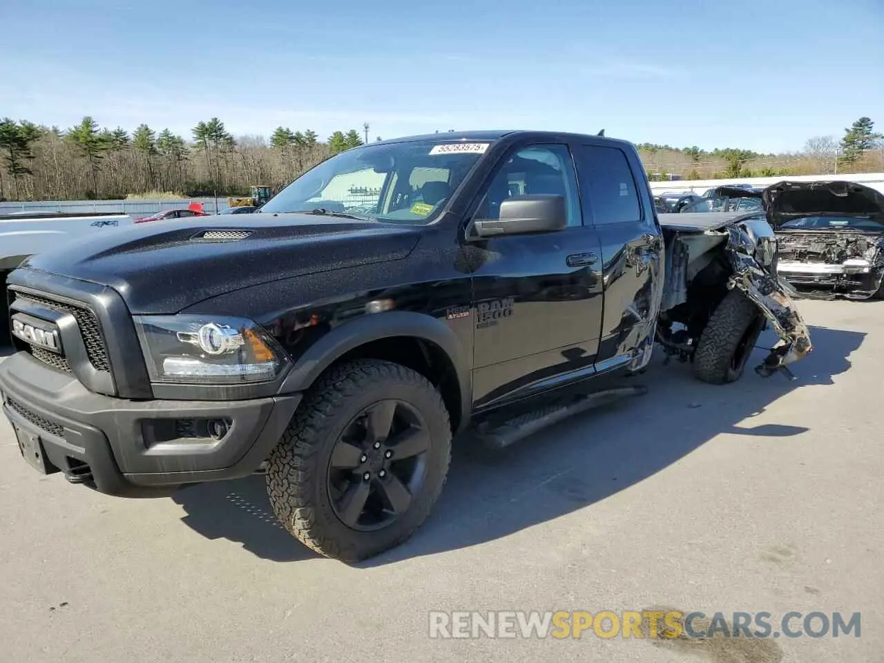 1 Photograph of a damaged car 1C6RR7GT2KS688426 RAM 1500 2019