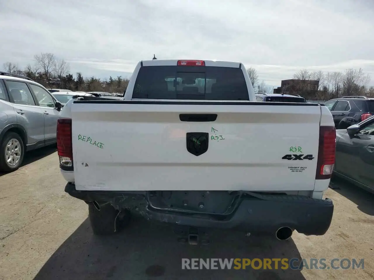 6 Photograph of a damaged car 1C6RR7GTXKS648398 RAM 1500 2019