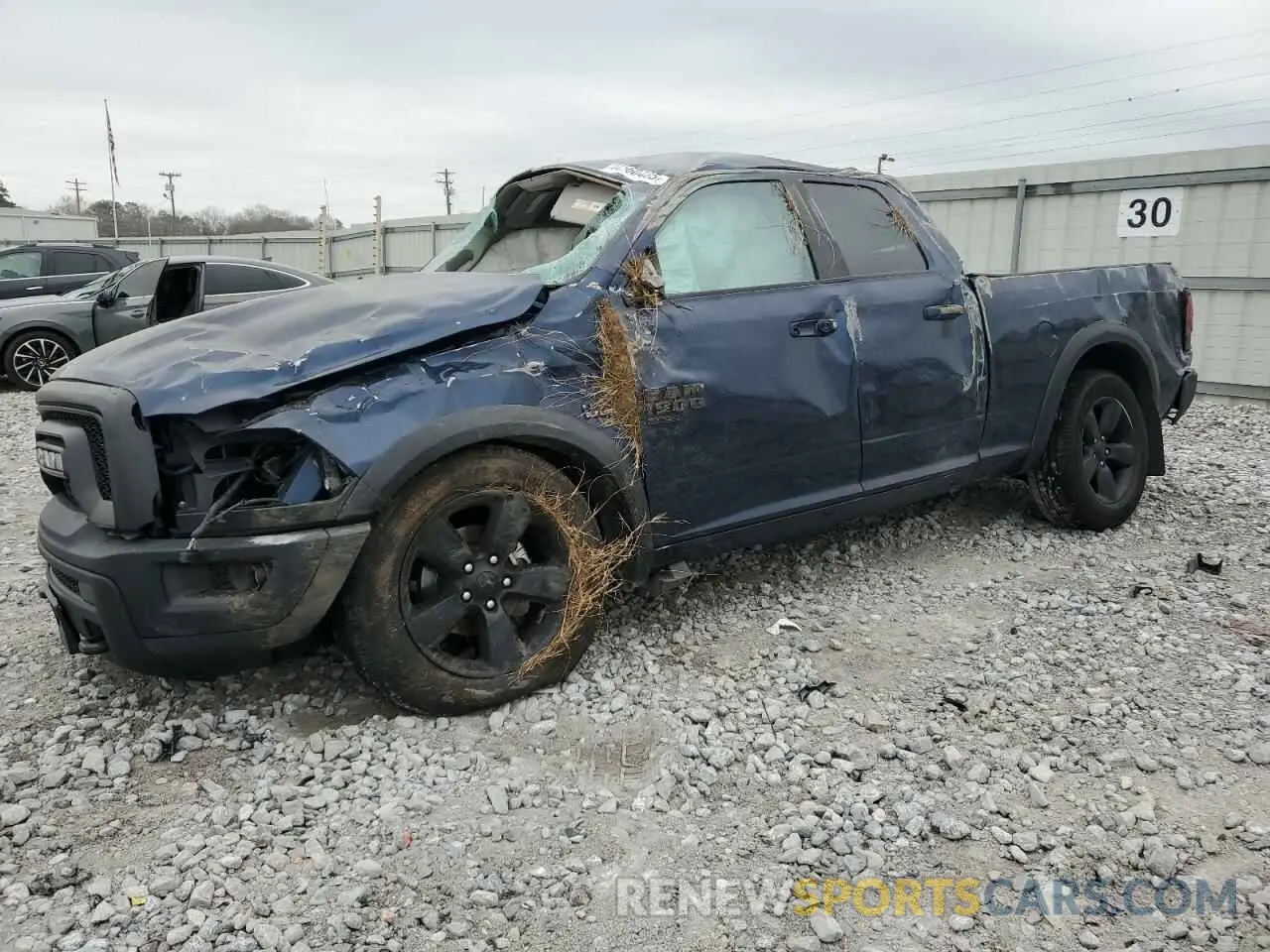 1 Photograph of a damaged car 1C6RR7GTXKS741597 RAM 1500 2019
