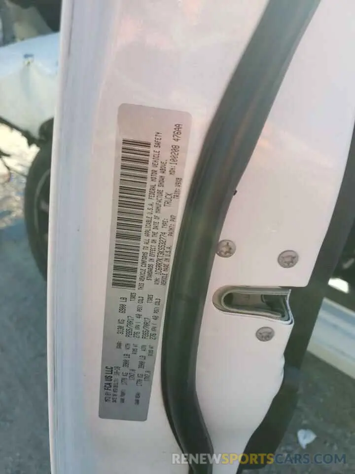 13 Photograph of a damaged car 1C6RR7KT3KS532774 RAM 1500 2019