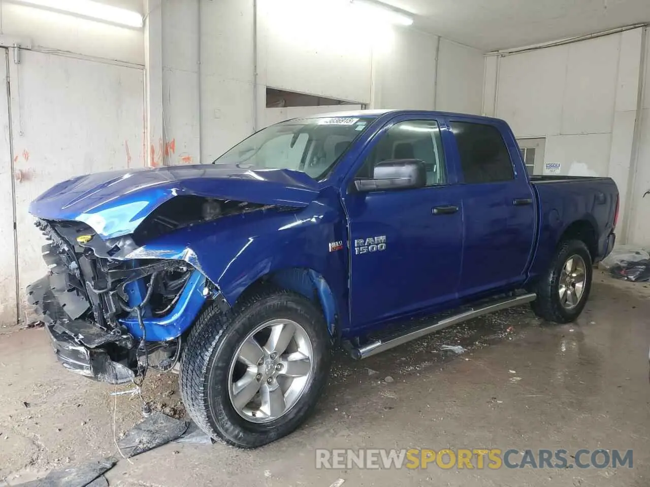 1 Photograph of a damaged car 1C6RR7KT4KS527888 RAM 1500 2019