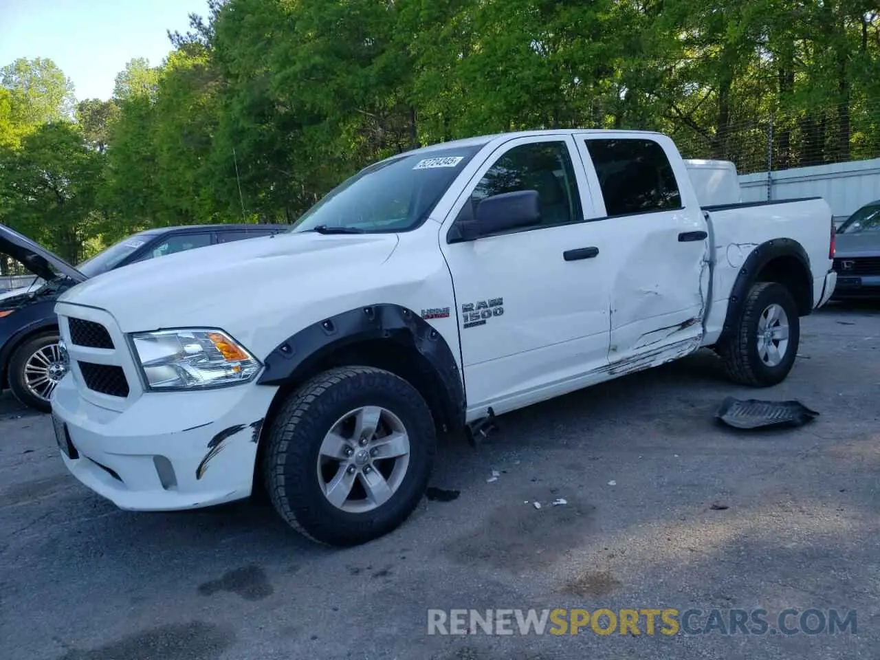 1 Photograph of a damaged car 1C6RR7KT9KS646990 RAM 1500 2019