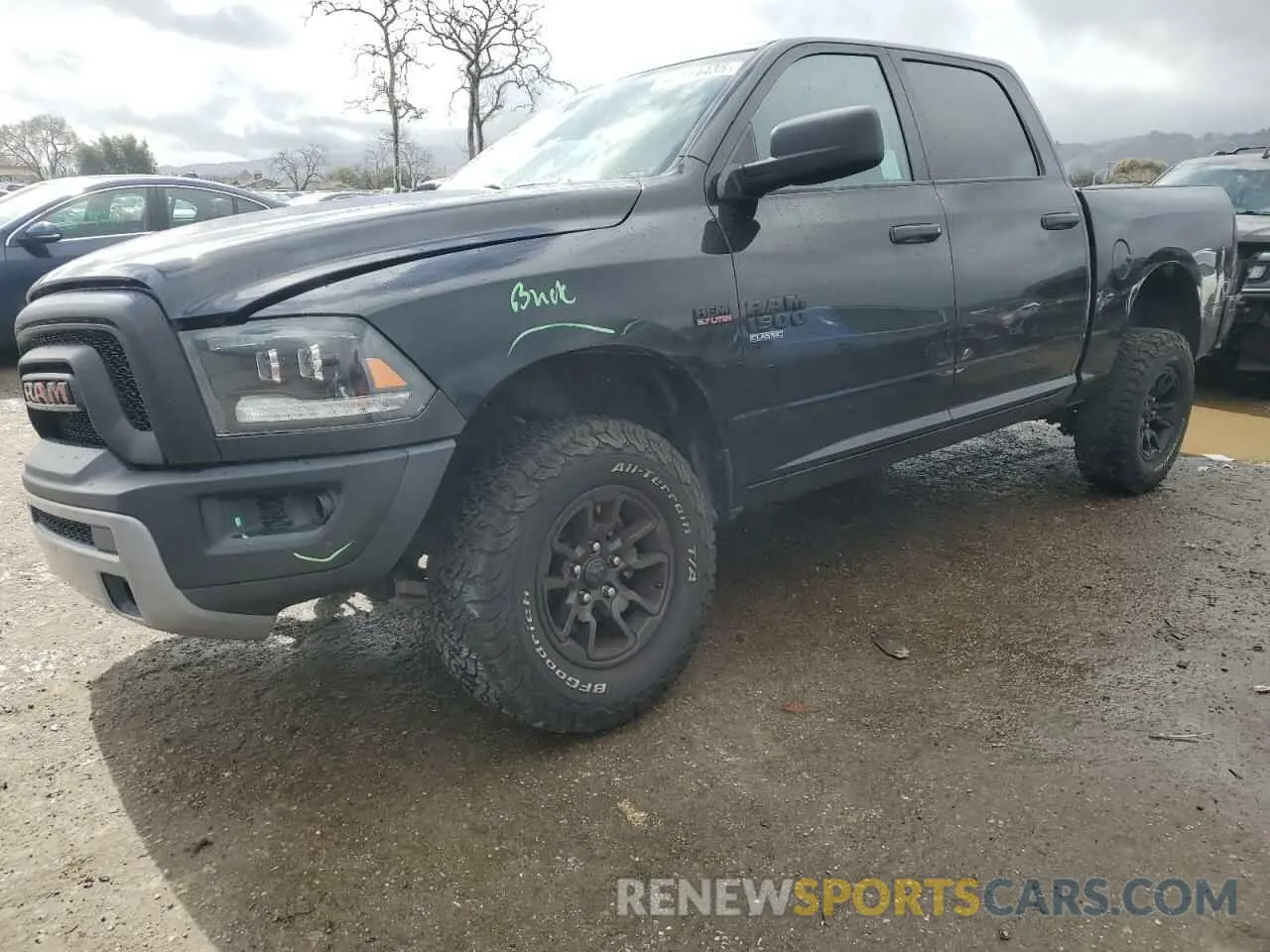 1 Photograph of a damaged car 1C6RR7KTXKS578828 RAM 1500 2019