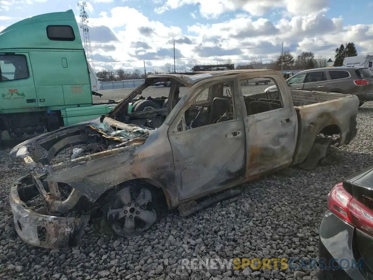 1 Photograph of a damaged car 1C6RR7LM0KS669257 RAM 1500 2019