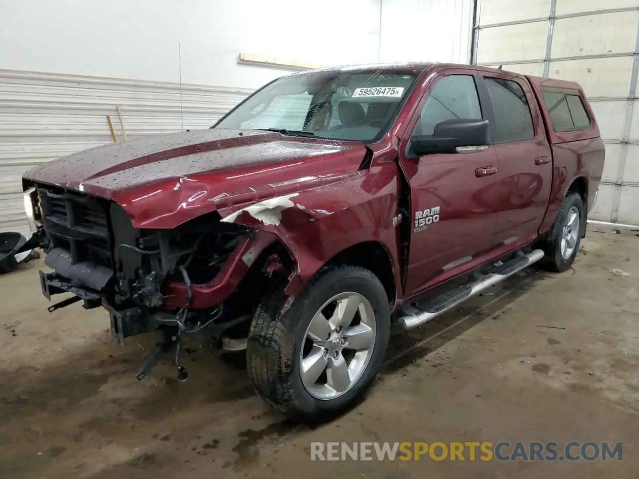 1 Photograph of a damaged car 1C6RR7LT1KS559325 RAM 1500 2019