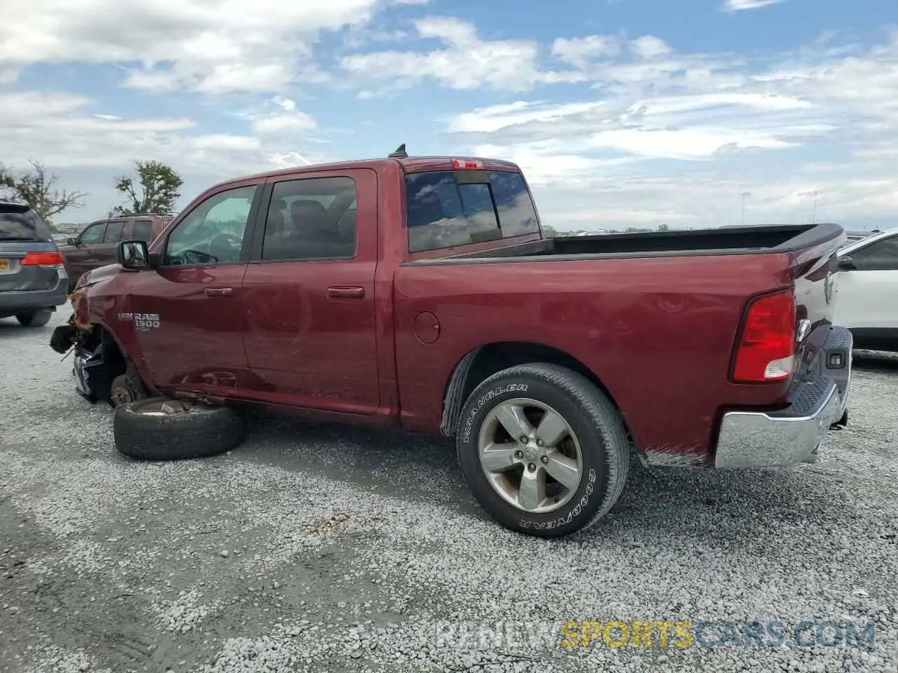 2 Photograph of a damaged car 1C6RR7LT1KS560197 RAM 1500 2019