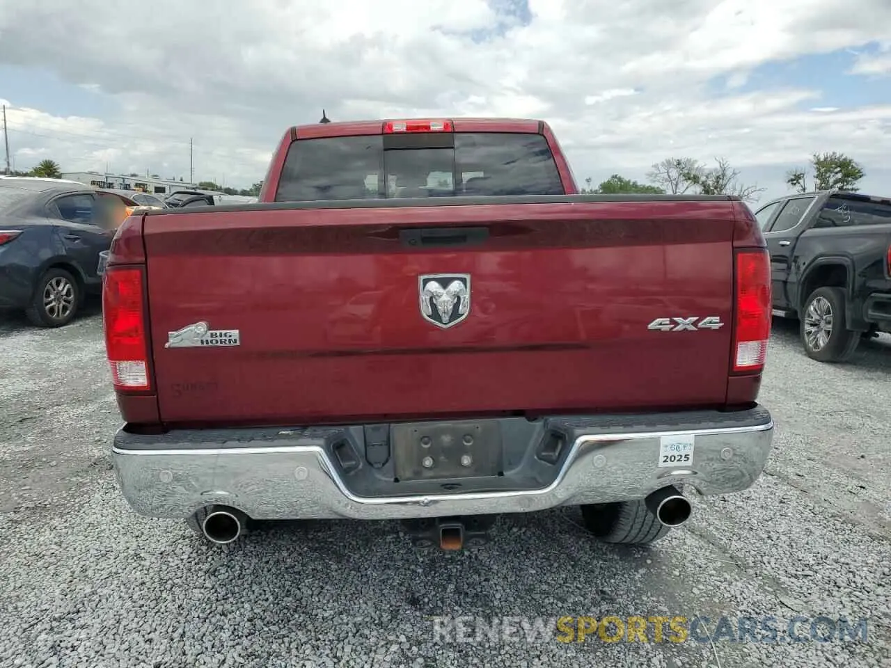 6 Photograph of a damaged car 1C6RR7LT1KS560197 RAM 1500 2019