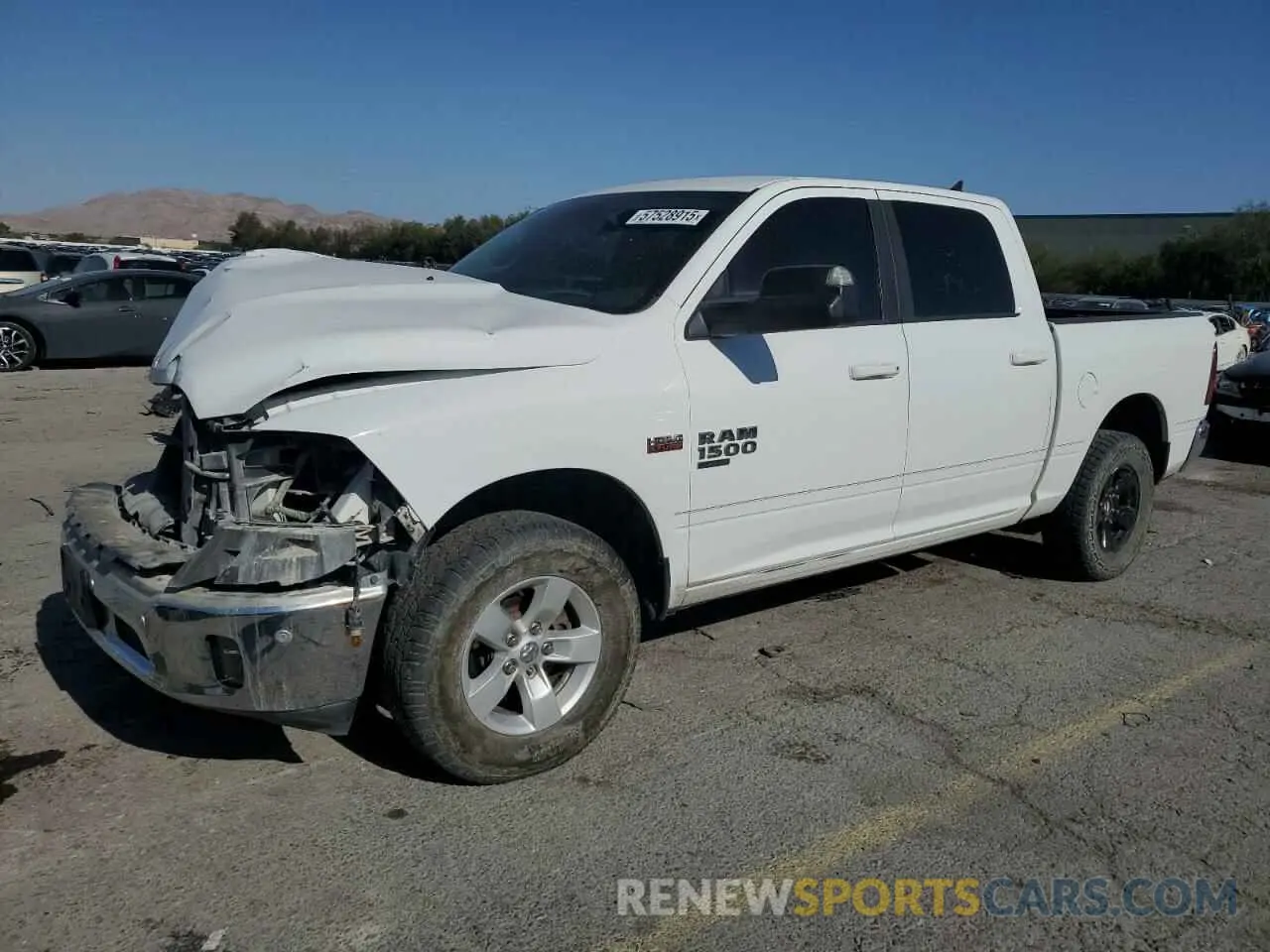 1 Photograph of a damaged car 1C6RR7LT1KS591580 RAM 1500 2019
