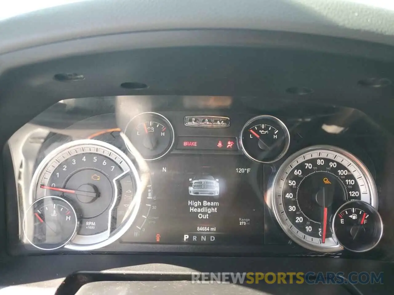 9 Photograph of a damaged car 1C6RR7LT1KS591580 RAM 1500 2019