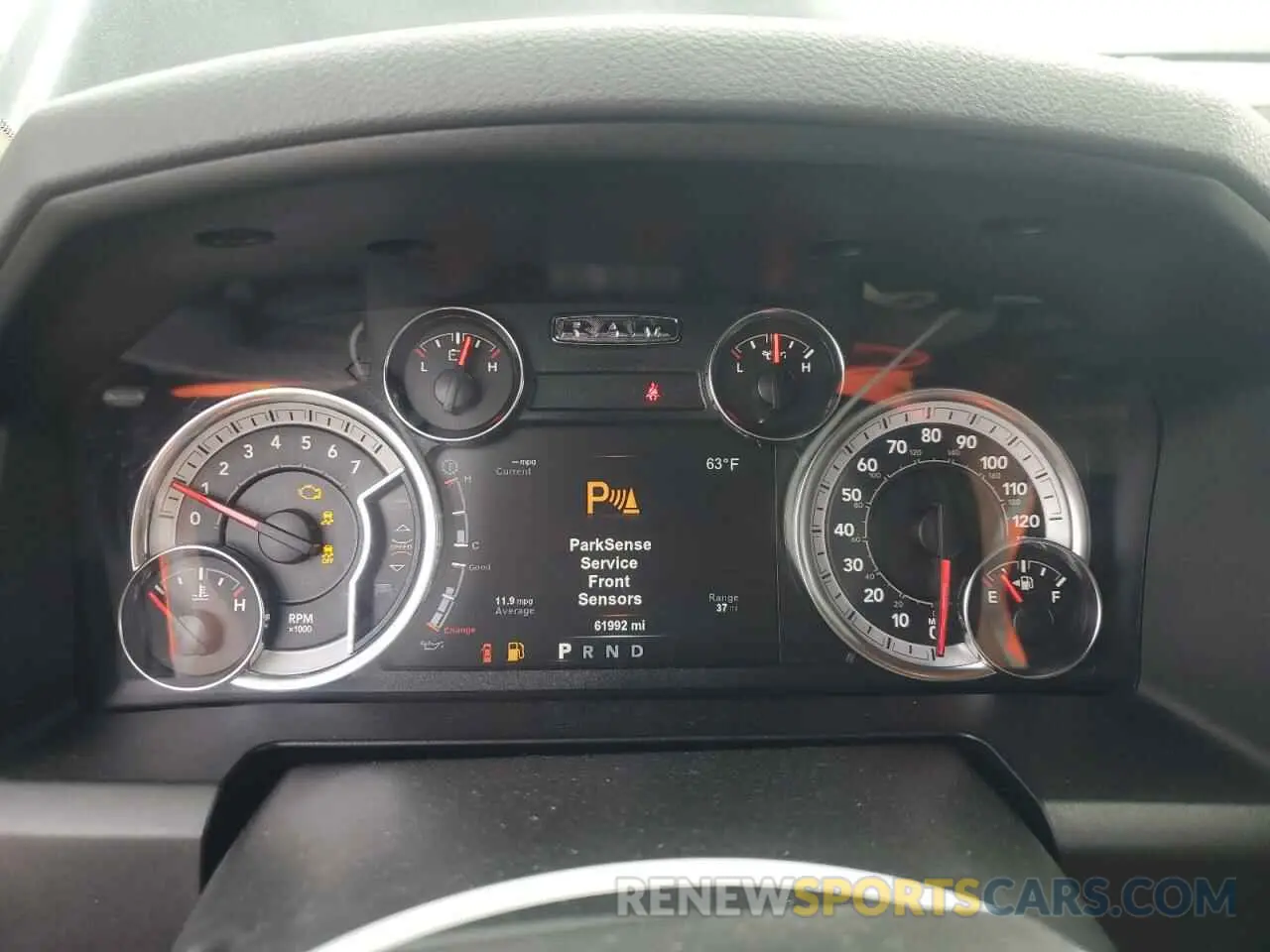 9 Photograph of a damaged car 1C6RR7LT2KS527502 RAM 1500 2019