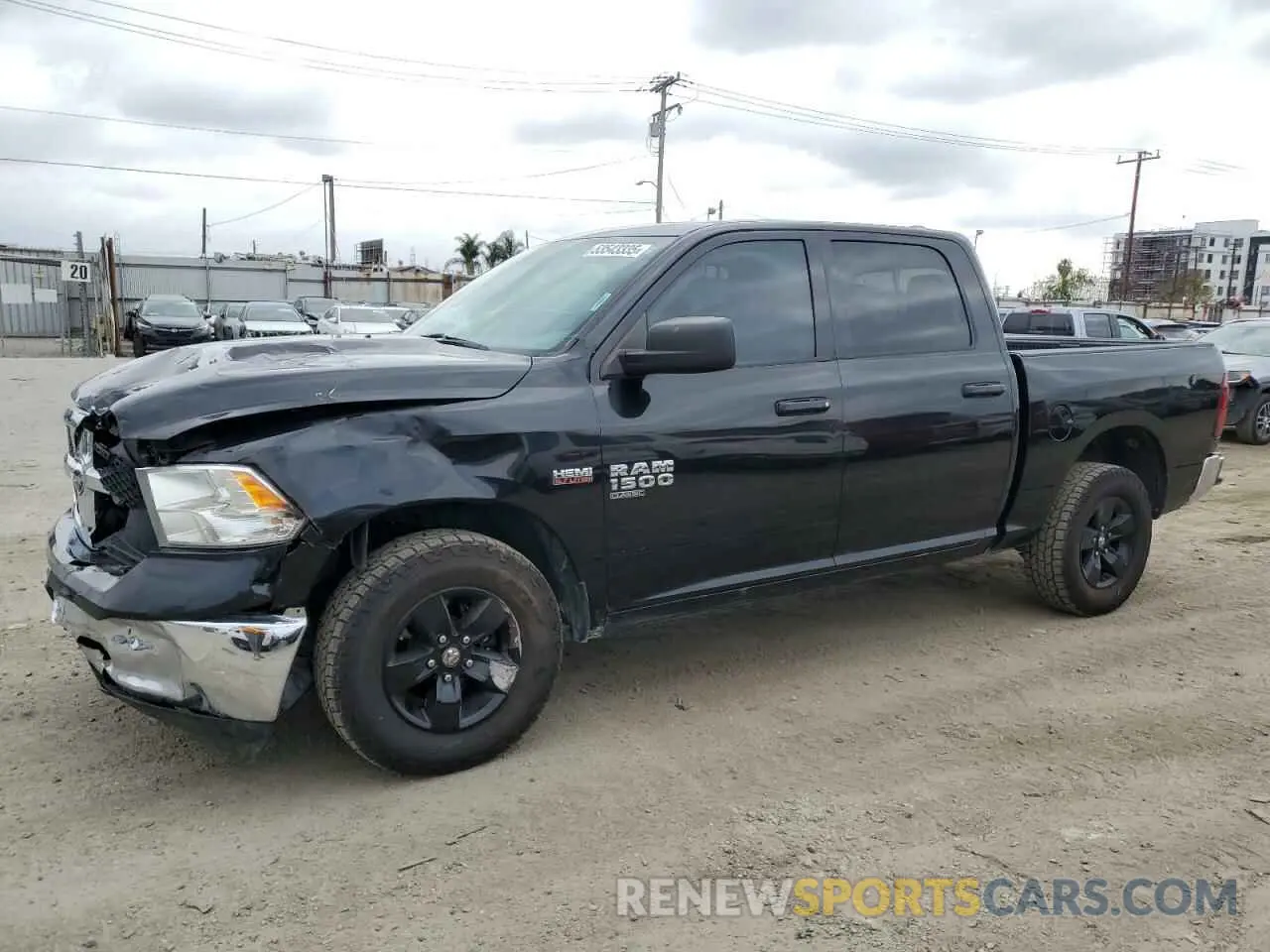 1 Photograph of a damaged car 1C6RR7LT2KS527628 RAM 1500 2019
