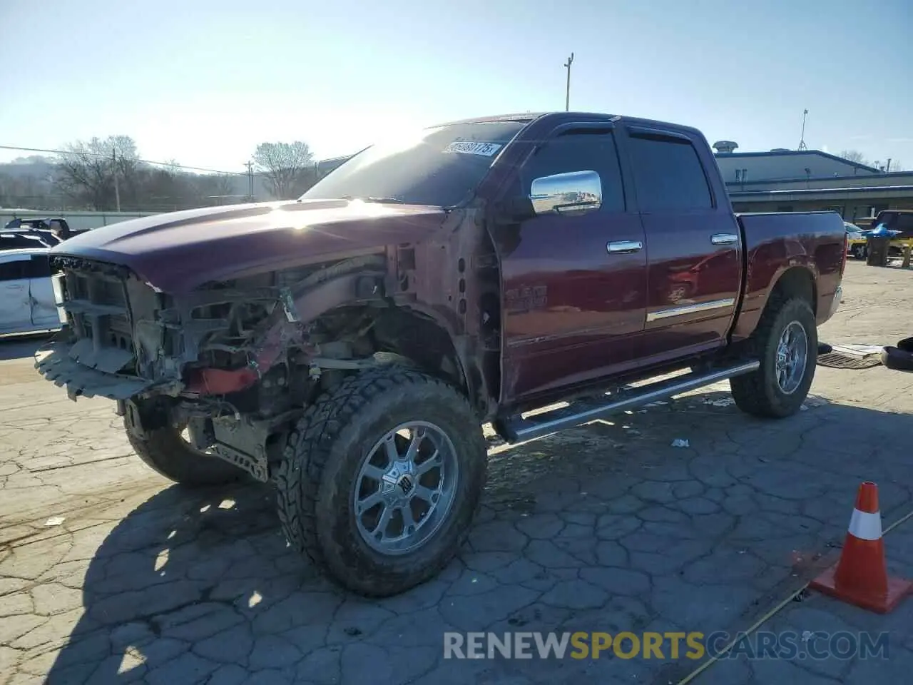 1 Photograph of a damaged car 1C6RR7LT3KS557141 RAM 1500 2019
