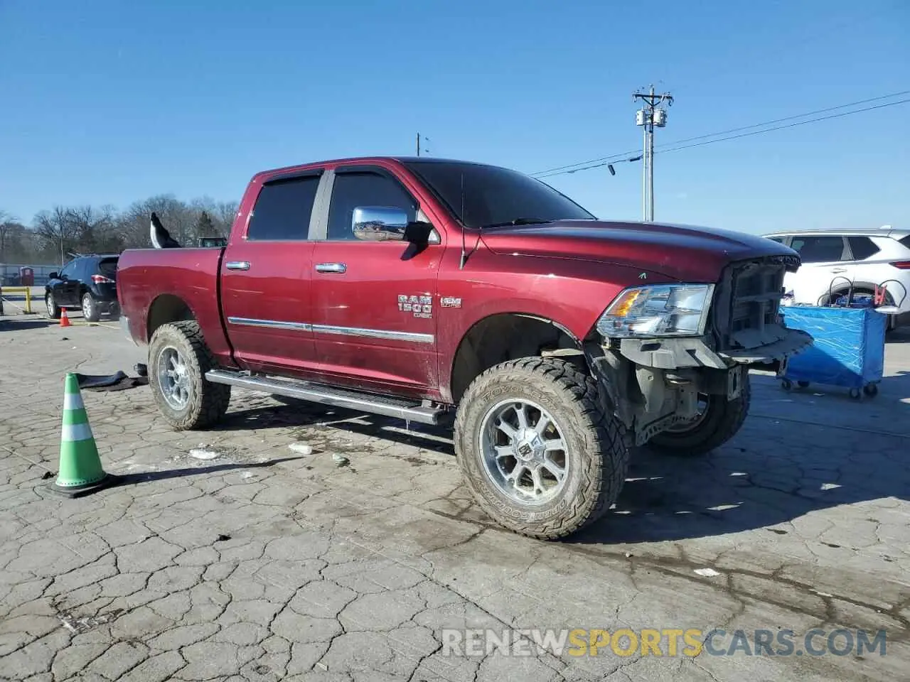 4 Photograph of a damaged car 1C6RR7LT3KS557141 RAM 1500 2019
