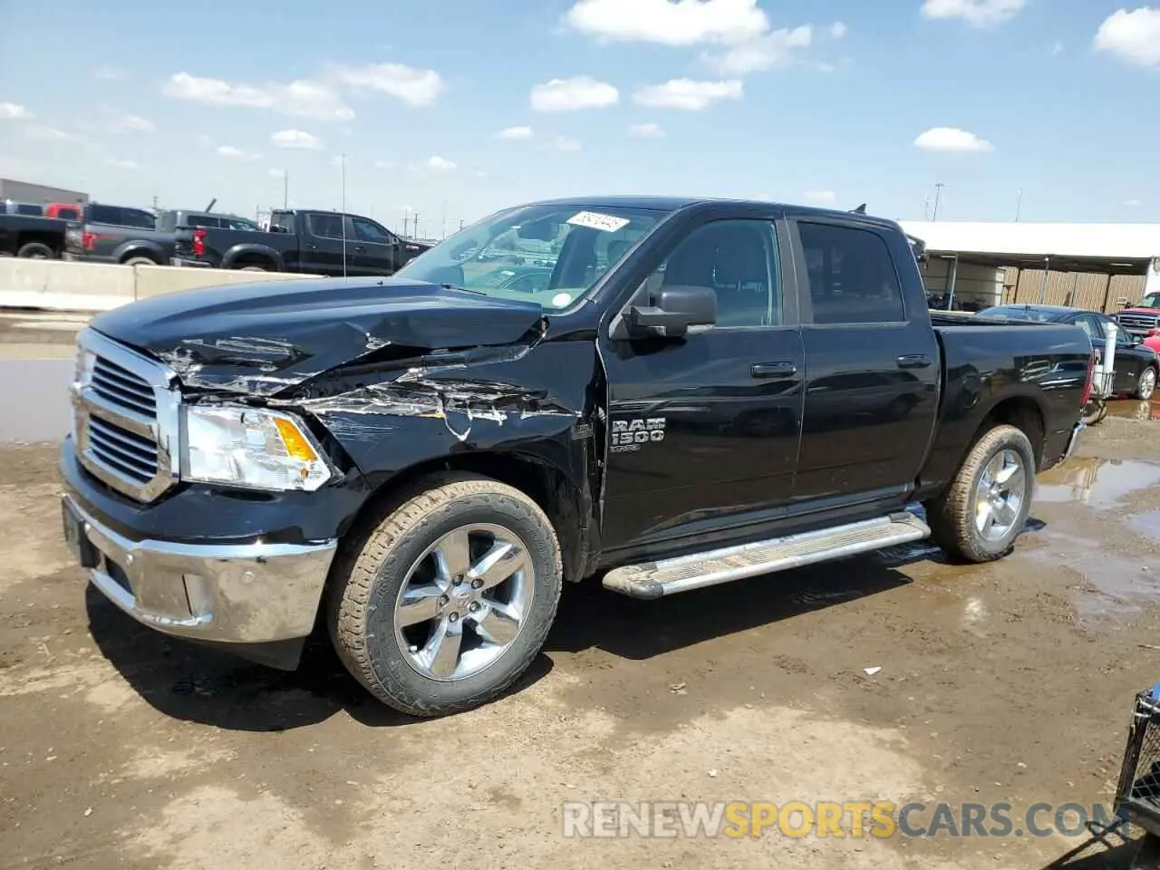 1 Photograph of a damaged car 1C6RR7LT3KS624448 RAM 1500 2019