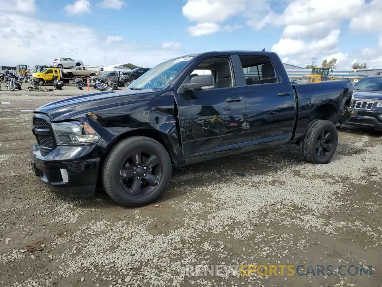 1 Photograph of a damaged car 1C6RR7LT7KS637008 RAM 1500 2019