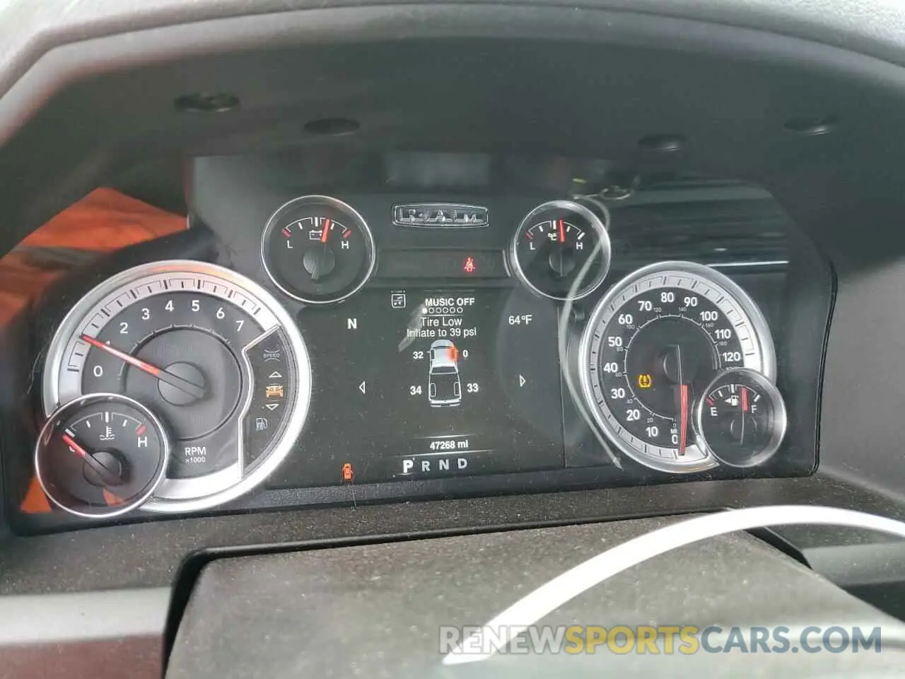9 Photograph of a damaged car 1C6RR7LT7KS637008 RAM 1500 2019