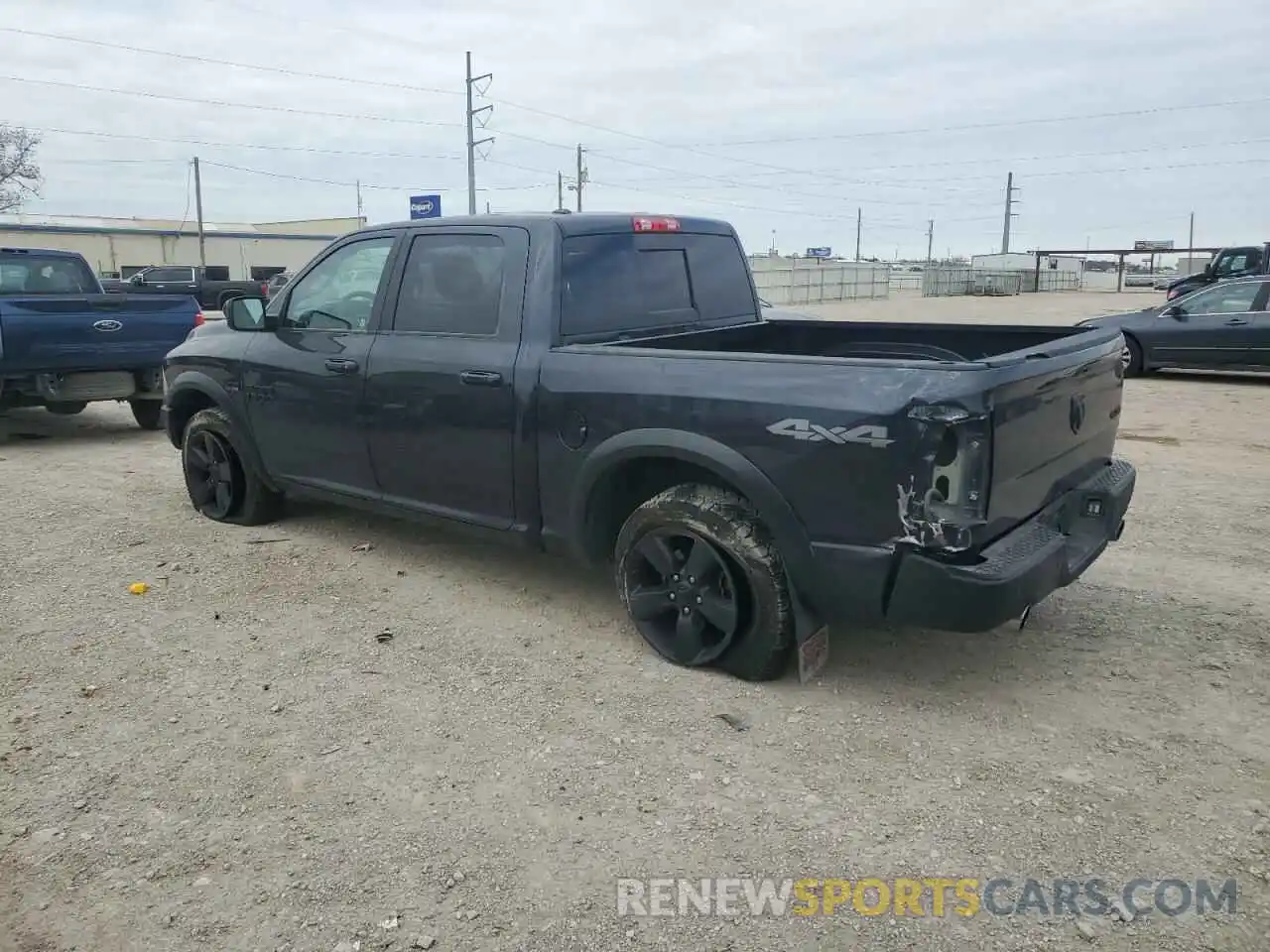 2 Photograph of a damaged car 1C6RR7LT7KS677198 RAM 1500 2019