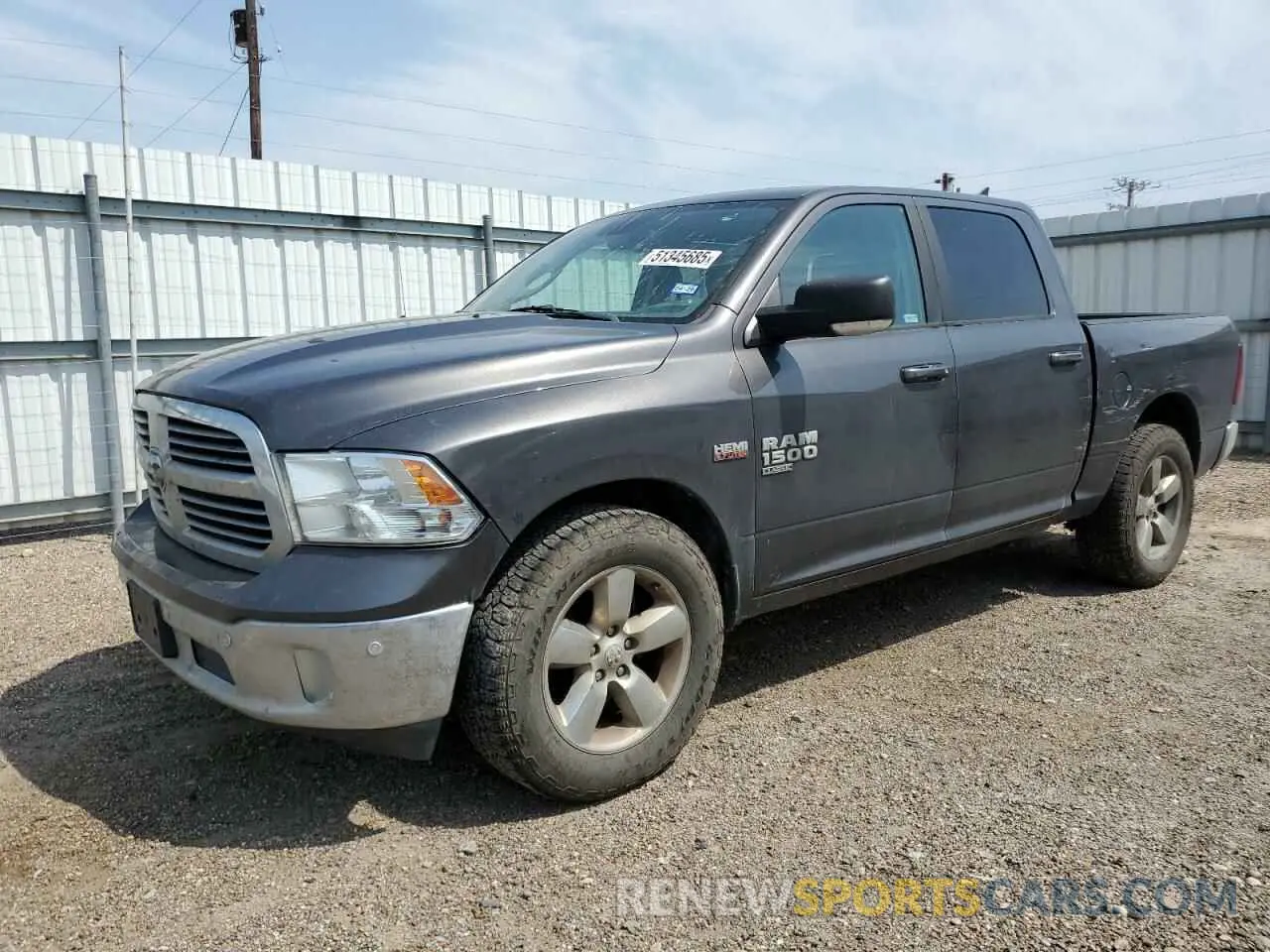 1 Photograph of a damaged car 1C6RR7LT8KS624378 RAM 1500 2019