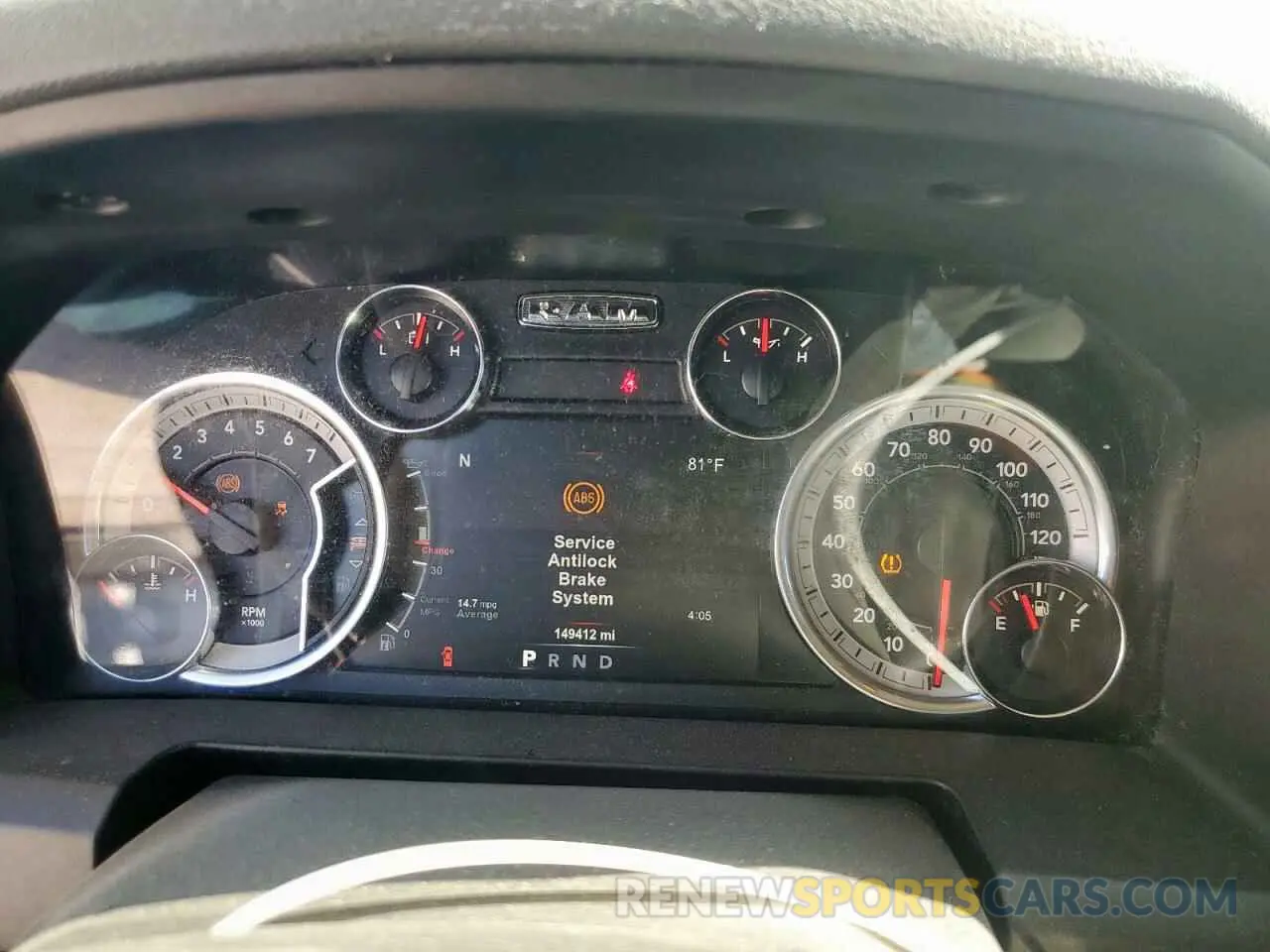 9 Photograph of a damaged car 1C6RR7LT9KS536536 RAM 1500 2019