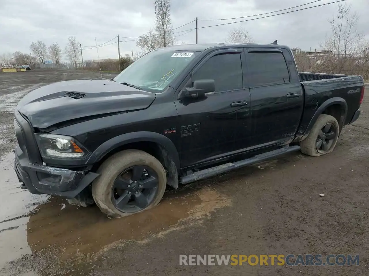 1 Photograph of a damaged car 1C6RR7LT9KS669524 RAM 1500 2019