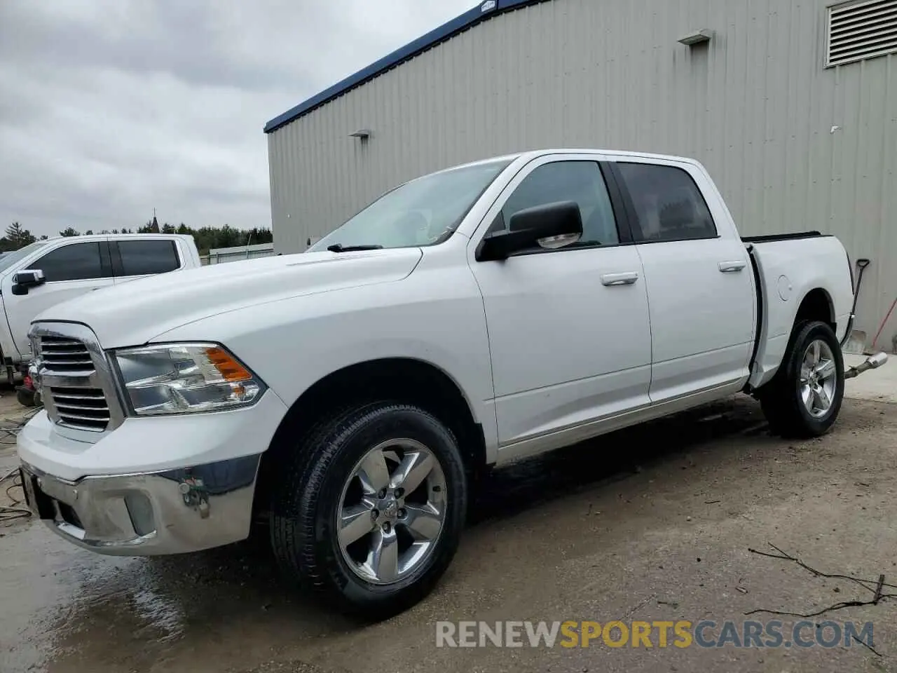 1 Photograph of a damaged car 1C6RR7LTXKS557184 RAM 1500 2019