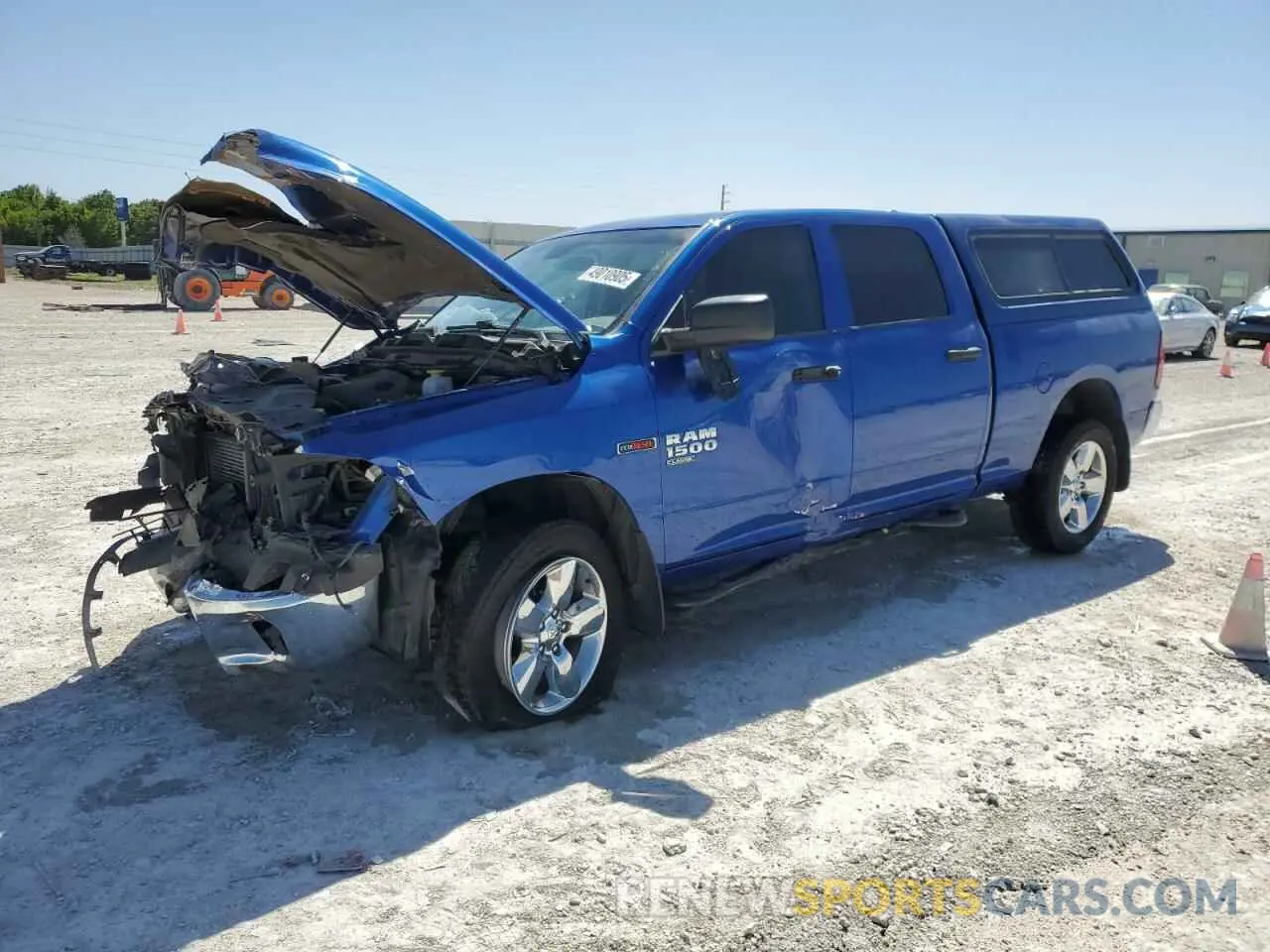 1 Photograph of a damaged car 1C6RR7SM2KS682027 RAM 1500 2019
