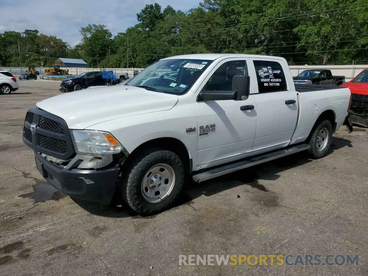 1 Photograph of a damaged car 1C6RR7ST0KS710902 RAM 1500 2019