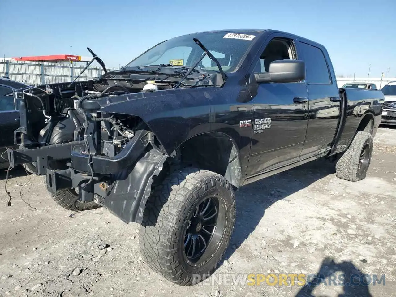 1 Photograph of a damaged car 1C6RR7TT7KS541072 RAM 1500 2019