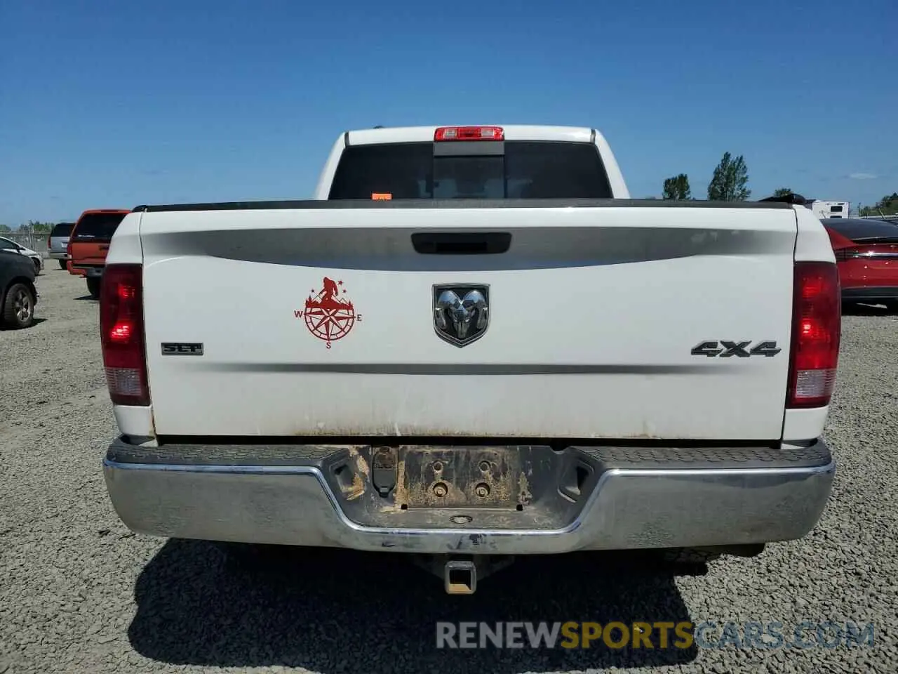 6 Photograph of a damaged car 1C6RR7TT7KS634609 RAM 1500 2019